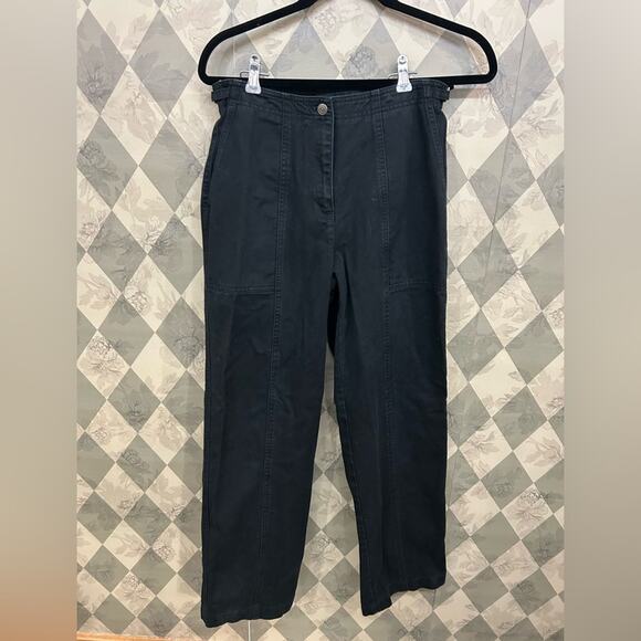 Lauren Ralph Lauren Vintage Black High Waisted Straight Leg Mom Jeans - Picture 1 of 7